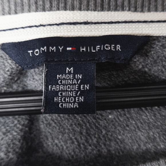 Tommy Hilfiger Women’s Sweatshirt Festive Chic Glam Embellished Knit Gray M - Picture 10 of 10